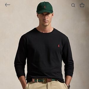 Polo Ralph Lauren Navy Long Sleeve Shirt Size L